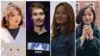 Journalists and cameraman “Kloop. Zyyagul Bolot kyzy, Alexander Alexandrov, Aidai Erkebaeva, Zara Sadygalieva. During interrogation.